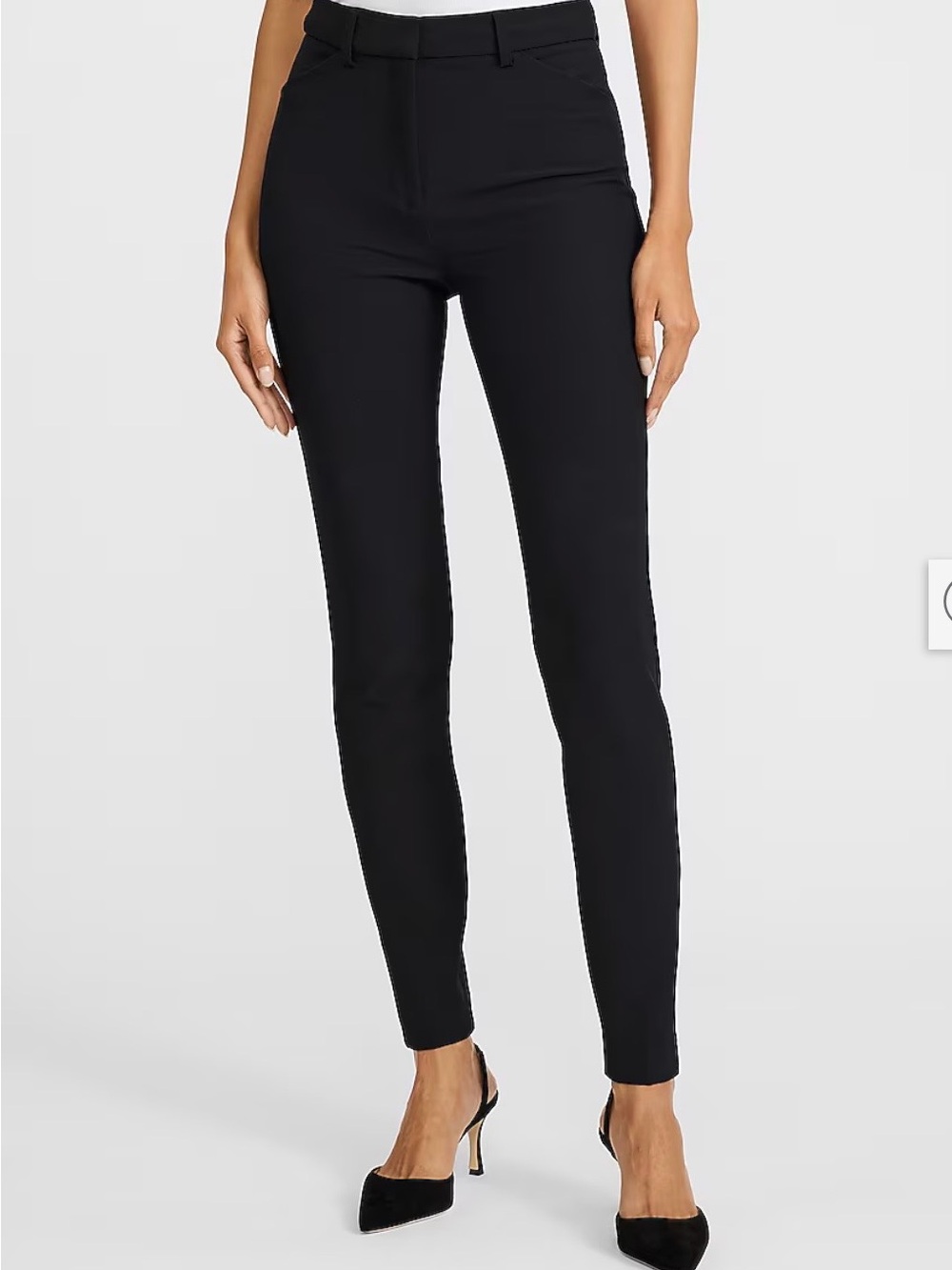 Express Black Skinny High-Rise Ponte Pants